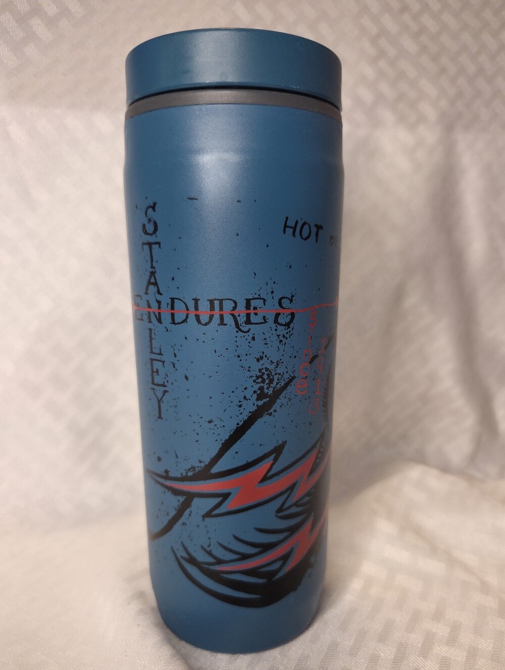 Stone Blue Lightning Stanley Endures 16 Oz Tumbler Ecycle Hot Or Cold